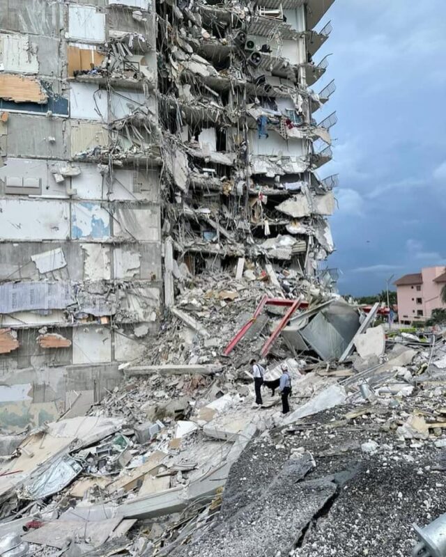 Collapsed Miami building