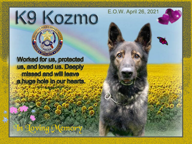 K9 Kozmo memorial