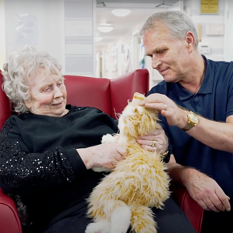 Animatronic 'Marmalades' cats helping residents at Riverside House Care Home in Morpeth, Richard Doninson, UK, dementia, Alzheimer's, Roanoke, Virginia, 4