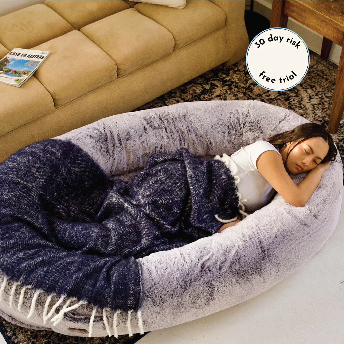 The Plufl Human Dog Bed